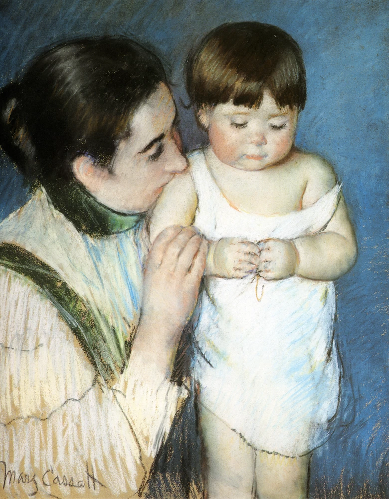 Mary Cassatt - Il giovane Thomas e sua madre